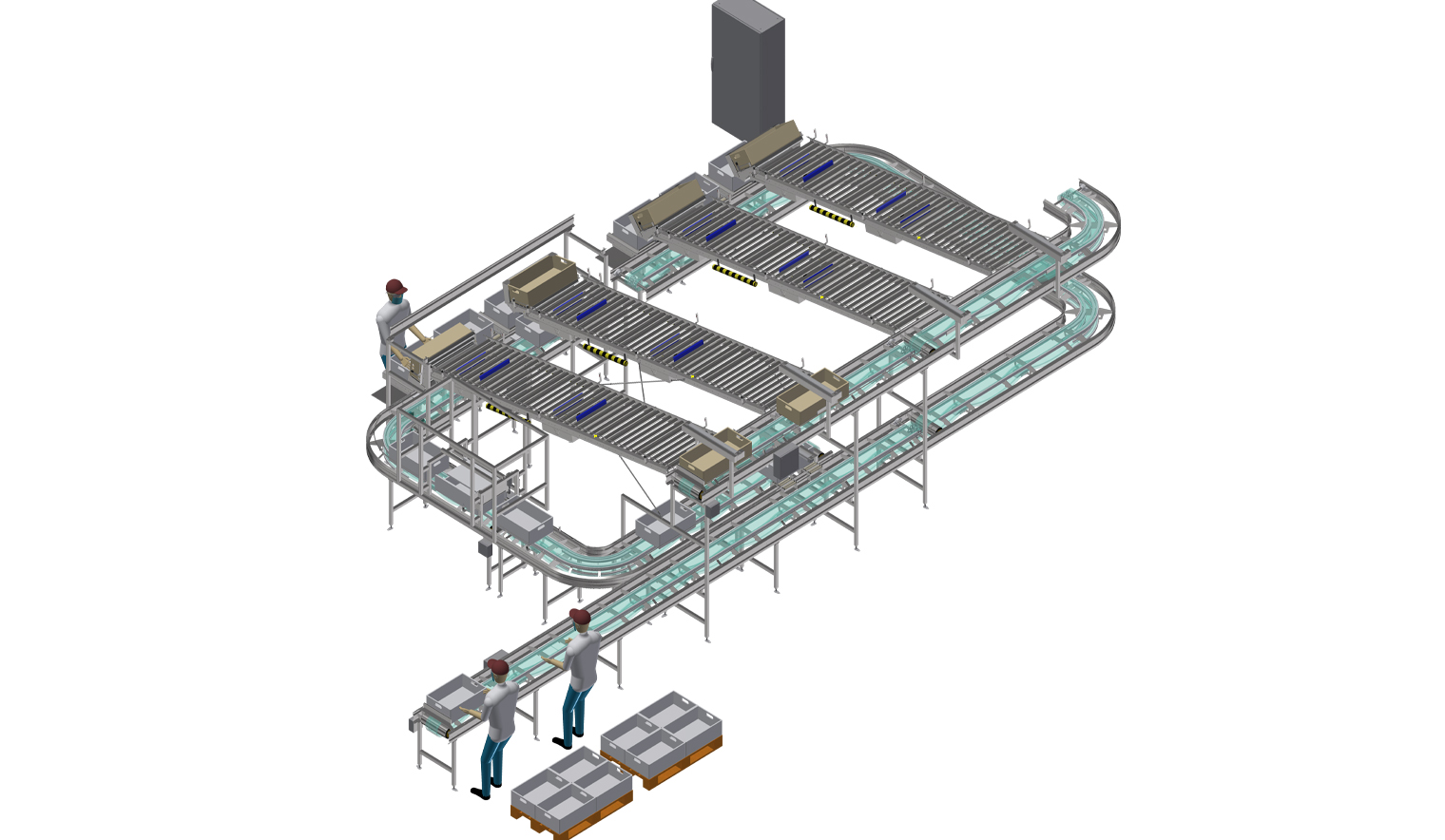 desarrollo automatizado sector carnico 1 - Mayor producción y mejor gestión de tráfico para el tratamiento en planta de productos cárnicos.